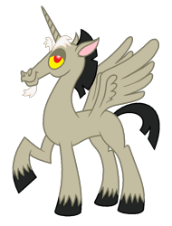 Size: 700x919 | Tagged: safe, artist:aleximusprime, character:discord, species:alicorn, species:pony, male, simple background, solo, species swap, transparent background