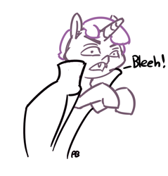 Size: 1280x1339 | Tagged: safe, artist:pabbley, character:zesty gourmand, episode:spice up your life, g4, my little pony: friendship is magic, 30 minute art challenge, bleh, fangs, lineart, monochrome, sketch, vampire