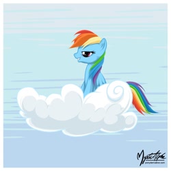 Size: 858x858 | Tagged: safe, artist:mysticalpha, character:rainbow dash, cloud
