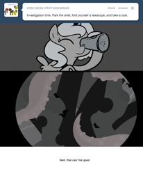Size: 666x809 | Tagged: safe, artist:egophiliac, character:princess luna, moonstuck, cartographer's spyglass, female, filly, giant squid, monochrome, solo, tentacles, woona, younger