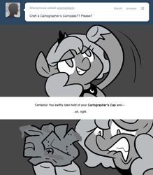 Size: 666x761 | Tagged: safe, artist:egophiliac, character:princess luna, moonstuck, cartographer's crumpled jam-covered sticky mess, crying, female, filly, food, grayscale, jam, monochrome, solo, woona, younger