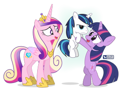 Size: 1080x780 | Tagged: safe, artist:dm29, character:princess cadance, character:shining armor, character:twilight sparkle, character:twilight sparkle (alicorn), species:alicorn, species:pony, age regression, bipedal, carrying, colt, cute, holding a pony, julian yeo is trying to murder us, male, shining adorable, simple background, transparent background, trio, unamused, younger