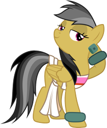 Size: 1001x1196 | Tagged: safe, artist:cloudyglow, character:daring do, chel, clothes swap, clothing, cosplay, costume, dreamworks, female, simple background, solo, the road to el dorado, transparent background, vector