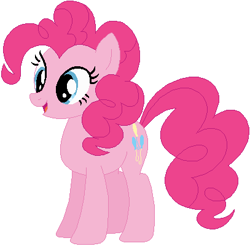 Size: 407x401 | Tagged: safe, artist:ra1nb0wk1tty, artist:selenaede, character:pinkie pie, species:earth pony, species:pony, female, mare, simple background, solo, white background