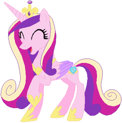 Size: 386x389 | Tagged: safe, artist:ra1nb0wk1tty, artist:selenaede, character:princess cadance, species:alicorn, species:pony, female, simple background, solo, white background