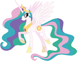 Size: 844x666 | Tagged: safe, artist:ra1nb0wk1tty, artist:selenaede, character:princess celestia, species:alicorn, species:pony, female, simple background, solo, white background