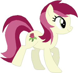 Size: 376x352 | Tagged: safe, artist:ra1nb0wk1tty, artist:selenaede, character:roseluck, female, simple background, solo, white background