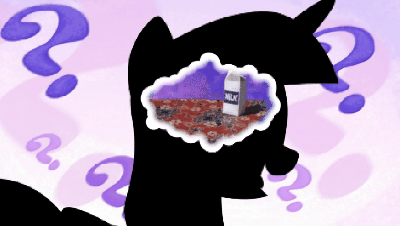 Size: 400x226 | Tagged: safe, artist:dm29, edit, edited screencap, screencap, character:twilight sparkle, episode:all bottled up, g4, my little pony: friendship is magic, animated, exploitable meme, gif, meme, milk, mind cloud, silhouette, spilled milk, spongebob squarepants, the inner machinations of my mind are an enigma, the secret box, transparent, twilight's bottled thoughts