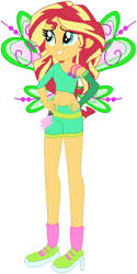 Size: 286x573 | Tagged: safe, artist:selenaede, artist:user15432, base used, character:sunset shimmer, species:human, my little pony:equestria girls, believix, belly button, crossover, fairies are magic, fairy, fairy wings, humanized, midriff, rainbow s.r.l, roxy (winx club), winged humanization, wings, winx club