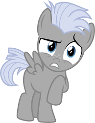 Size: 3001x3866 | Tagged: safe, artist:cloudyglow, character:chipcutter, species:pegasus, species:pony, episode:forever filly, g4, my little pony: friendship is magic, .ai available, colt, male, raised hoof, simple background, solo, transparent background, vector, young