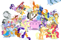 Size: 1182x785 | Tagged: safe, artist:dm29, character:angel bunny, character:applejack, character:big mcintosh, character:bow hothoof, character:chipcutter, character:daybreaker, character:discord, character:doctor fauna, character:feather bangs, character:fluttershy, character:hoity toity, character:maud pie, character:nightmare moon, character:photo finish, character:pinkie pie, character:princess celestia, character:princess flurry heart, character:princess luna, character:rainbow dash, character:rarity, character:scootaloo, character:starlight glimmer, character:strawberry sunrise, character:sugar belle, character:sweetie belle, character:thorax, character:trixie, character:twilight sparkle, character:twilight sparkle (alicorn), character:wild fire, character:windy whistles, species:alicorn, species:changeling, species:pegasus, species:pony, species:reformed changeling, ship:sugarmac, ship:windyhoof, episode:a flurry of emotions, episode:a royal problem, episode:all bottled up, episode:celestial advice, episode:fluttershy leans in, episode:forever filly, episode:hard to say anything, episode:honest apple, episode:rock solid friendship, g4, my little pony: friendship is magic, anger magic, ballerina, basket, bottled rage, camera, cinnamon nuts, clothing, cup, equestrian pink heart of courage, female, food, guitar, heart, heart eyes, helmet, hug, jalapeno red velvet omelette cupcakes, kite, magic, male, mining helmet, pancakes, pineapple, pizza costume, pizza head, rainbow dash's parents, reformed four, shipping, shopping cart, simple background, statue, stingbush seed pods, straight, strawberry, teacup, that pony sure does love kites, that pony sure does love teacups, the meme continues, the story so far of season 7, this isn't even my final form, tutu, twilarina, uniform, wall of tags, whammy, white background, wingding eyes, wonderbolts uniform