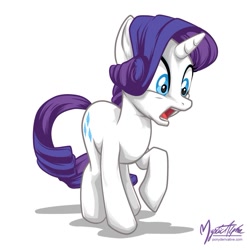 Size: 825x825 | Tagged: dead source, safe, artist:mysticalpha, character:rarity, species:pony, species:unicorn, g4, female, mare, simple background, solo, surprised