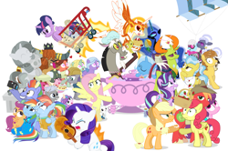Size: 1182x785 | Tagged: safe, artist:dm29, character:angel bunny, character:applejack, character:big mcintosh, character:bow hothoof, character:chipcutter, character:daybreaker, character:discord, character:doctor fauna, character:feather bangs, character:fluttershy, character:hoity toity, character:maud pie, character:nightmare moon, character:photo finish, character:pinkie pie, character:prince rutherford, character:princess celestia, character:princess flurry heart, character:princess luna, character:rainbow dash, character:rarity, character:scootaloo, character:starlight glimmer, character:strawberry sunrise, character:sugar belle, character:sweetie belle, character:thorax, character:trixie, character:twilight sparkle, character:twilight sparkle (alicorn), character:wild fire, character:windy whistles, species:alicorn, species:changeling, species:earth pony, species:pegasus, species:pony, species:reformed changeling, species:unicorn, ship:sugarmac, ship:windyhoof, episode:a flurry of emotions, episode:a royal problem, episode:all bottled up, episode:celestial advice, episode:fluttershy leans in, episode:forever filly, episode:hard to say anything, episode:honest apple, episode:not asking for trouble, episode:parental glideance, episode:rock solid friendship, g4, my little pony: friendship is magic, anger magic, ballerina, basket, bottled rage, camera, cinnamon nuts, clothing, cup, equestrian pink heart of courage, female, food, guitar, heart, heart eyes, helmet, hug, jalapeno red velvet omelette cupcakes, kite, magic, male, mining helmet, pancakes, pineapple, pizza costume, pizza head, rainbow dash's parents, reformed four, shipping, shopping cart, simple background, statue, stingbush seed pods, straight, strawberry, teacup, that pony sure does love kites, that pony sure does love teacups, the meme continues, the story so far of season 7, this isn't even my final form, tutu, twilarina, uniform, wall of tags, whammy, white background, wingding eyes, wonderbolts uniform