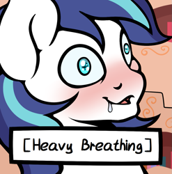 Size: 1017x1029 | Tagged: safe, artist:slavedemorto, edit, character:shining armor, comic:candybits 2.1, cropped, descriptive noise, explicit series, heavy breathing, reaction image