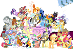 Size: 1289x856 | Tagged: safe, artist:dm29, character:angel bunny, character:applejack, character:big mcintosh, character:bow hothoof, character:bright mac, character:chipcutter, character:daring do, character:daybreaker, character:dear darling, character:discord, character:doctor fauna, character:feather bangs, character:flash magnus, character:fluttershy, character:fond feather, character:hoity toity, character:maud pie, character:mistmane, character:nightmare moon, character:pear butter, character:pharynx, character:photo finish, character:pinkie pie, character:prince rutherford, character:princess celestia, character:princess ember, character:princess flurry heart, character:princess luna, character:rainbow dash, character:rarity, character:rockhoof, character:scootaloo, character:somnambula, character:spike, character:starlight glimmer, character:strawberry sunrise, character:sugar belle, character:sweetie belle, character:swoon song, character:thorax, character:trixie, character:twilight sparkle, character:twilight sparkle (alicorn), character:wild fire, character:windy whistles, species:alicorn, species:changeling, species:dragon, species:earth pony, species:pegasus, species:pony, species:reformed changeling, species:unicorn, ship:brightbutter, ship:sugarmac, ship:windyhoof, episode:a flurry of emotions, episode:a royal problem, episode:all bottled up, episode:campfire tales, episode:celestial advice, episode:daring done, episode:discordant harmony, episode:fame and misfortune, episode:fluttershy leans in, episode:forever filly, episode:hard to say anything, episode:honest apple, episode:it isn't the mane thing about you, episode:not asking for trouble, episode:parental glideance, episode:rock solid friendship, episode:the perfect pear, episode:to change a changeling, episode:triple threat, g4, my little pony: friendship is magic, spoiler:s07e13, spoiler:s07e14, alternate hairstyle, anger magic, applejack's parents, ballerina, basket, bimbettes, bottled rage, camera, cinnamon nuts, clothing, colt, crossing the memes, cup, dragon lord ember, equestrian pink heart of courage, female, filly, food, friendship journal, ginseng teabags, glowpaz, guitar, heart, heart eyes, helmet, hug, jalapeno red velvet omelette cupcakes, kite, magic, male, mare, meme, mini twilight, mining helmet, muffin, pancakes, pineapple, pizza costume, pizza head, piñata, punk, punkity, rainbow dash's parents, reformed four, shipping, shopping cart, simple background, stallion, statue, stingbush seed pods, straight, strawberry, teacup, that pony sure does love kites, that pony sure does love teacups, the meme continues, the story so far of season 7, this isn't even my final form, tutu, twilarina, uniform, wall of tags, whammy, white background, why i'm creating a gown darling, wingding eyes, wonderbolts uniform
