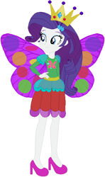 Size: 368x623 | Tagged: safe, artist:selenaede, artist:user15432, base used, character:rarity, species:human, my little pony:equestria girls, butterfly, butterfly costume, butterfly princess, butterfly wings, clothing, costume, crown, dress, halloween, halloween costume, high heels, holiday, humanized, jewelry, princess costume, princess rarity, regalia, shoes, winged humanization, wings