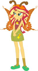 Size: 317x595 | Tagged: safe, artist:selenaede, artist:user15432, base used, character:sunset shimmer, species:human, my little pony:equestria girls, antenna, antennae, butterfly, butterfly costume, butterfly wings, clothing, costume, halloween, halloween costume, humanized, shoes, socks, winged humanization, wings