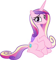 Size: 3000x3207 | Tagged: safe, artist:cloudyglow, artist:parclytaxel, character:princess cadance, species:alicorn, species:pony, .ai available, female, mare, pregdance, pregnant, raised hoof, simple background, sitting, solo, transparent background, vector