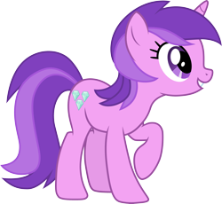 Size: 3256x3000 | Tagged: safe, artist:cloudyglow, character:amethyst star, character:sparkler, species:pony, species:unicorn, episode:the super speedy cider squeezy 6000, g4, my little pony: friendship is magic, .ai available, female, mare, raised hoof, simple background, solo, transparent background, vector