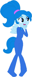 Size: 207x492 | Tagged: safe, artist:selenaede, artist:user15432, base used, species:human, my little pony:equestria girls, barely eqg related, blue, blue eyes, blue hair, blue pixie, blue skin, blue tail, bodysuit, cepia llc, crossover, equestria girls style, equestria girls-ified, humanized, of dragons fairies and wizards, pixie, pixie wings, ponytail, winged humanization, wings