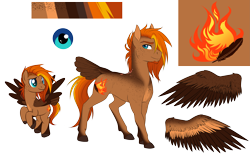 Size: 2843x1791 | Tagged: safe, artist:askbubblelee, oc, oc only, oc:singe, species:pegasus, species:pony, body freckles, facial hair, freckles, goatee, male, missing wing, reference sheet, show accurate, simple background, smiling, solo, stallion, tail feathers, transparent background