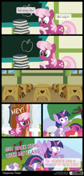 Size: 780x1620 | Tagged: safe, artist:dm29, character:apple bloom, character:cheerilee, character:diamond tiara, character:first base, character:rumble, character:scootaloo, character:silver spoon, character:sweetie belle, character:twilight sparkle, character:twilight sparkle (alicorn), species:alicorn, species:earth pony, species:pegasus, species:pony, species:unicorn, episode:marks for effort, g4, my little pony: friendship is magic, book, chalkboard, comic, cutie mark crusaders, ponyville schoolhouse, school desk, teacher