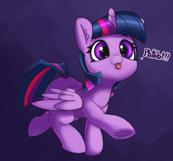 Size: 2388x2218 | Tagged: safe, alternate version, artist:pabbley, character:twilight sparkle, character:twilight sparkle (alicorn), species:alicorn, species:pony, g4, 30 minute art challenge, :3, adorkable, blep, colored, cute, dancing, dialogue, do the sparkle, dork, female, fluffy, frog (hoof), leg fluff, mare, mlem, raised hoof, raised leg, raspberry, raspberry noise, silly, smiling, solo, spread wings, sweet dreams fuel, tongue out, twiabetes, underhoof, weapons-grade cute, wings