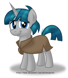Size: 1024x1174 | Tagged: safe, artist:aleximusprime, character:stygian, species:pony, species:unicorn, episode:shadow play, g4, my little pony: friendship is magic, clothing, cute, looking at you, male, simple background, smiling, solo, stallion, stygianbetes, transparent background