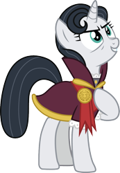 Size: 692x1000 | Tagged: safe, artist:cloudyglow, character:chancellor neighsay, species:pony, species:unicorn, episode:school daze, g4, my little pony: friendship is magic, chancellor whinnysnort, female, mare, rule 63, simple background, smiling, solo, transparent background
