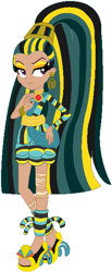 Size: 257x624 | Tagged: safe, artist:selenaede, artist:user15432, base used, my little pony:equestria girls, barely eqg related, clothing, crossover, ear piercing, earring, egyptian, equestria girls style, equestria girls-ified, hasbro, hasbro studios, high heels, jewelry, mattel, monster, monster high, mummy, necklace, nefera de nile, piercing, ponytail, shoes