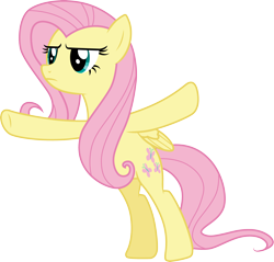 Size: 3136x3000 | Tagged: safe, artist:cloudyglow, character:fluttershy, species:pegasus, species:pony, episode:do princesses dream of magic sheep?, female, mare, simple background, solo, t pose, transparent background, vector
