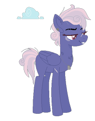 Size: 394x499 | Tagged: safe, artist:dragonshadow124, artist:selenaede, base used, oc, oc only, oc:cloud buster, parent:rolling thunder, species:pegasus, species:pony, dog tags, ear piercing, earring, eye scar, female, grin, jewelry, magical lesbian spawn, mare, next generation, offspring, piercing, scar, simple background, smiling, solo, transparent background