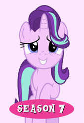 Size: 680x1000 | Tagged: safe, artist:cloudyglow, character:starlight glimmer, front view, nervous, plex, poster, season 7