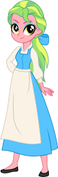 Size: 332x1000 | Tagged: safe, artist:cloudyglow, character:lemon zest, my little pony:equestria girls, beautiful, beauty and the beast, belle, clothing, cosplay, costume, crossover, disney, dress, eyelashes, female, simple background, smiling, solo, transparent background