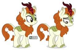 Size: 1050x675 | Tagged: safe, artist:dm29, character:autumn blaze, species:kirin, episode:sounds of silence, g4, my little pony: friendship is magic, cloven hooves, female, simple background, solo, transparent background, vector