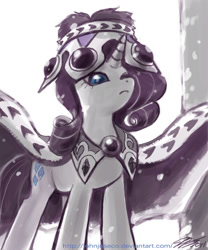 Size: 800x960 | Tagged: safe, artist:johnjoseco, character:rarity, species:pony, species:unicorn, g4, clothing, costume, crown, female, mare, photoshop, princess platinum, solo, wardrobe misuse