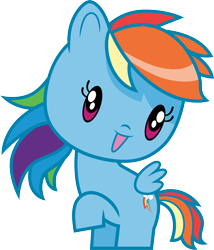 Size: 3000x3507 | Tagged: safe, artist:cloudyglow, character:rainbow dash, species:pegasus, species:pony, chibi, cute, cutie mark crew, dashabetes, female, simple background, solo, toy, transparent background