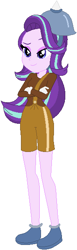 Size: 184x594 | Tagged: safe, artist:ra1nb0wk1tty, artist:selenaede, artist:user15432, base used, character:starlight glimmer, species:human, my little pony:equestria girls, barely eqg related, clothing, crossover, cuphead, gloves, hasbro, hasbro studios, hat, helmet, shoes, studio mdhr, werner werman