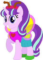 Size: 291x401 | Tagged: safe, artist:selenaede, artist:user15432, base used, character:starlight glimmer, species:pony, species:unicorn, antenna, antennae, butterfly, butterfly costume, butterfly pony, butterfly wings, clothing, costume, cute, female, halloween, halloween costume, hasbro, hasbro studios, holiday, shoes, simple background, solo, white background, wings
