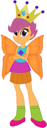 Size: 187x508 | Tagged: safe, artist:selenaede, artist:user15432, character:scootaloo, species:human, species:pegasus, species:pony, my little pony:equestria girls, clothing, costume, crown, fairy, fairy princess, fairy princess outfit, fairy wings, halloween, halloween costume, hasbro, hasbro studios, holiday, jewelry, regalia, shoes, wings
