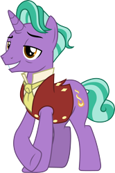 Size: 3000x4524 | Tagged: safe, artist:cloudyglow, character:firelight, species:pony, episode:the parent map, g4, .ai available, absurd resolution, clothing, male, simple background, solo, transparent background, vector