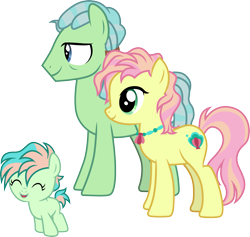Size: 3161x3000 | Tagged: safe, artist:cloudyglow, species:pony, episode:the hearth's warming club, g4, my little pony: friendship is magic, .ai available, baby, baby pony, background pony, beachcomber (g4), coral currents, father and child, father and daughter, female, high tide (g4), husband and wife, male, mother and child, mother and daughter, parent, sandbar's family, vector