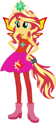 Size: 280x613 | Tagged: safe, artist:selenaede, artist:user15432, base used, character:sunset shimmer, species:alicorn, species:human, species:pony, my little pony:equestria girls, alicornified, boots, clothing, crown, element of forgiveness, fairy, fairy princess, fairy princess outfit, fairy wings, fairyized, hasbro, hasbro studios, high heel boots, humanized, jewelry, leggings, ponied up, pony ears, race swap, regalia, shimmercorn, shoes, winged humanization, wings