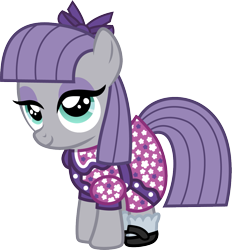 Size: 1115x1200 | Tagged: safe, artist:cloudyglow, character:maud pie, species:earth pony, species:pony, american girls, clothing, cute, dress, female, filly, filly maud pie, mare, maudabetes, ruthie smithens, simple background, smiling, solo, transparent background, when she smiles