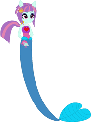 Size: 558x745 | Tagged: safe, artist:firestarartist, artist:selenaede, artist:user15432, base used, character:sunny flare, species:human, my little pony:equestria girls, clothing, crystal prep shadowbolts, fins, hasbro, hasbro studios, jewelry, mermaid, mermaid tail, mermaidized, necklace, pearl necklace, ponied up, pony ears, simple background, species swap, white background
