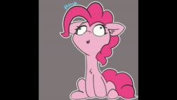 Size: 1920x1080 | Tagged: safe, artist:pabbley, editor:twitchyylive, character:pinkie pie, species:earth pony, species:pony, animated, female, mare, silly, silly pony, sitting, solo, sound, webm