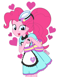 Size: 750x975 | Tagged: safe, artist:dm29, character:pinkie pie, episode:coinky-dink world, eqg summertime shorts, g4, my little pony: equestria girls, my little pony:equestria girls, cute, diapinkes, heart hands, holiday, server pinkie pie, simple background, transparent background, valentine's day