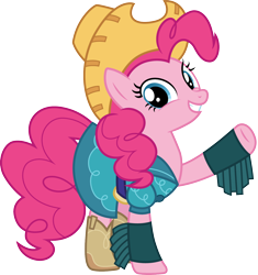 Size: 1412x1500 | Tagged: safe, artist:cloudyglow, character:pinkie pie, species:earth pony, species:pony, episode:five to nine, episode:the maud couple, equestria girls:dance magic, g4, my little pony: equestria girls, my little pony: friendship is magic, my little pony:equestria girls, spoiler:eqg specials, boots, clothing, cowboy hat, cowgirl, cowgirl outfit, cute, dress, equestria girls outfit, equestria girls ponified, farmer pinkie, female, hat, looking at you, mare, ponified, shoes, simple background, skirt, smiling, stetson, transparent background, vector, western