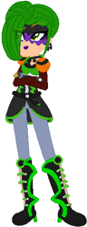 Size: 194x505 | Tagged: safe, artist:selenaede, artist:user15432, base used, species:human, my little pony:equestria girls, arms, arms (video game), barely eqg related, boots, clothing, crossed arms, crossover, dr. coyle, ear piercing, earring, equestria girls style, equestria girls-ified, hasbro, hasbro studios, high heel boots, high heels, jewelry, mad scientist, necklace, nintendo, piercing, scientist, shoes