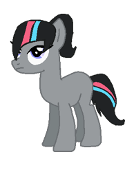 Size: 339x437 | Tagged: safe, artist:kawaiinikki, artist:selenaede, base used, species:pony, lego, ponified, simple background, solo, the lego movie, transparent background, wyldstyle